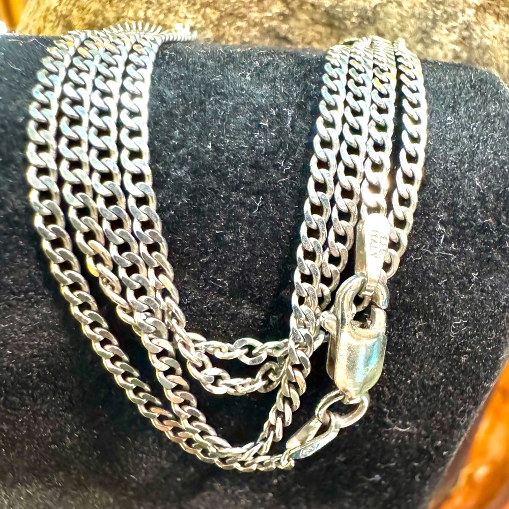 Sterling curb chain